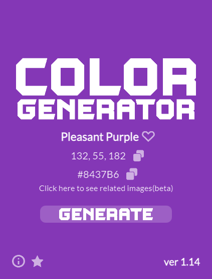 color generator main interface image